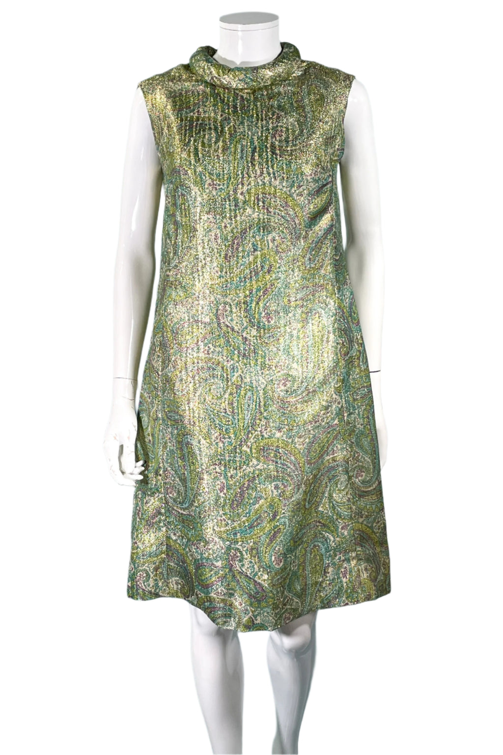 Vintage 60s Mod Atomic Paisley Lurex Sparkle Dress, Dynasty British Ho Papillon Vintage Shop Vintage 60s Mod Atomic Paisley Lurex Sparkle Dress, Dynasty British Ho Papillon Vintage Shop