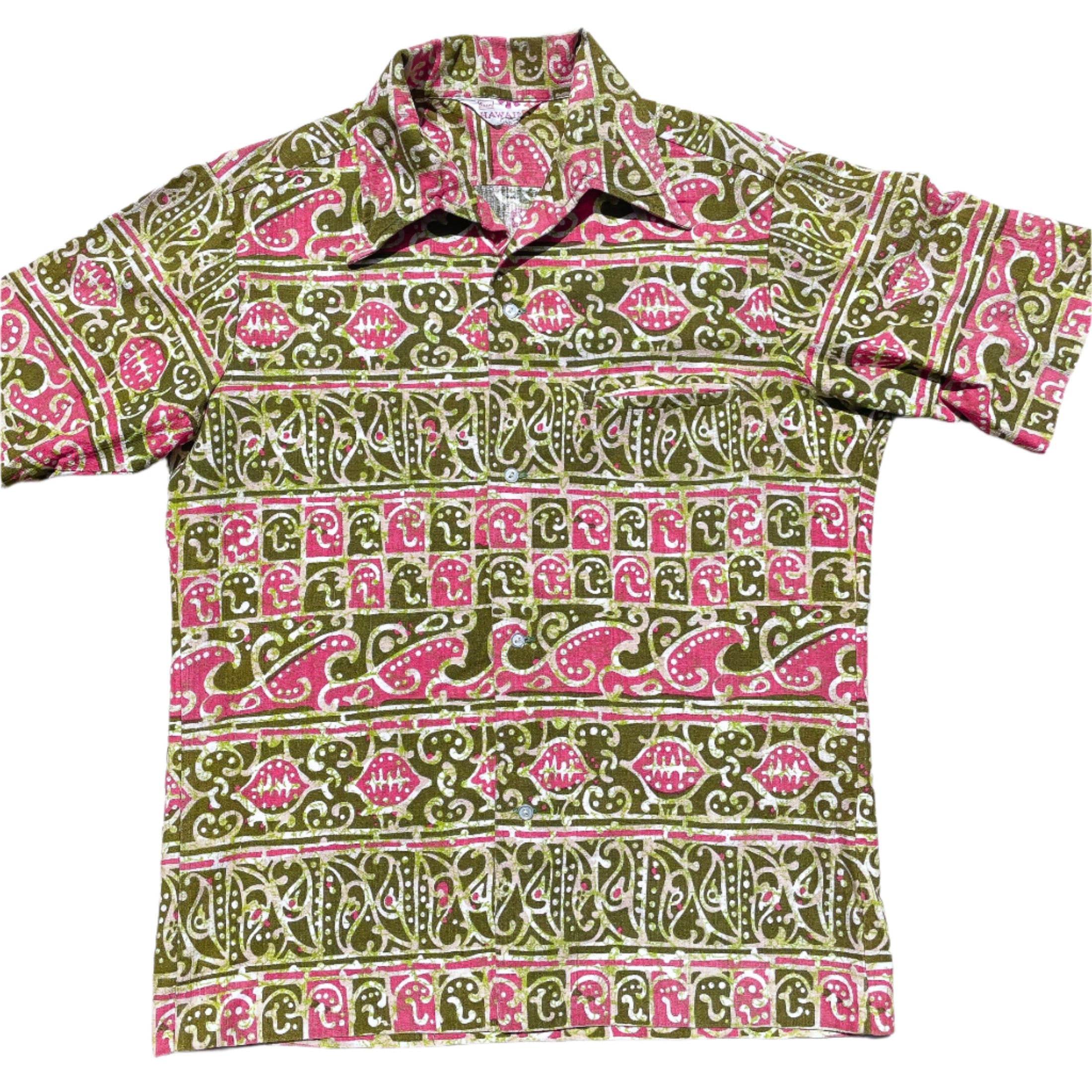 Sears Hawaii Vintage 60s/70s Hawaiian Shirt Barkcloth Aloha Sears Hawaii Vintage 60s/70s Hawaiian Shirt Barkcloth Aloha