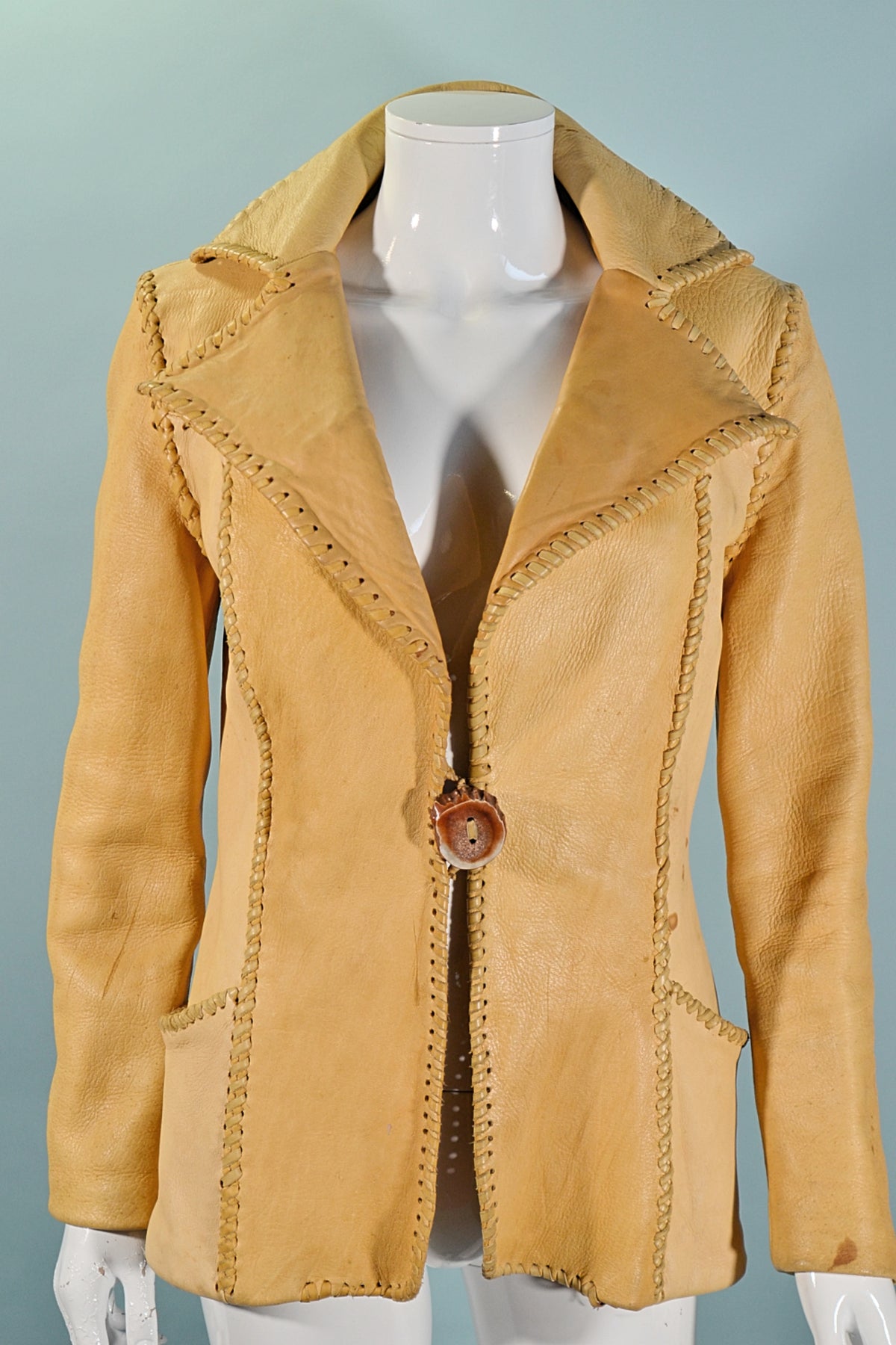 SOLD 60s/70s North Beach Style Hand Made Leather Jacket