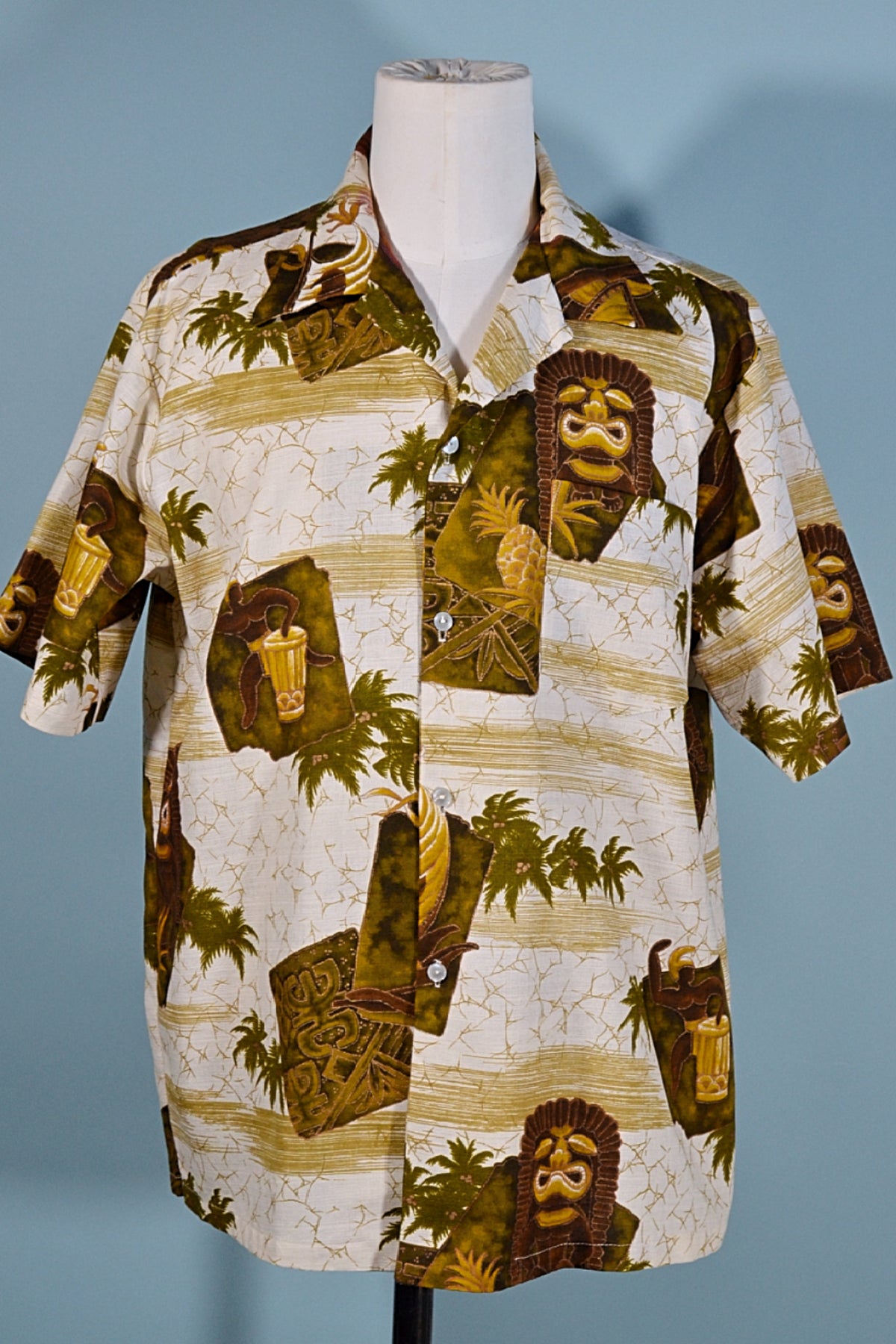 Liberty House Hawaii Vintage 60s/70s Hawaiian Shirt, Tiki Polynesian Aloha  Shirt L