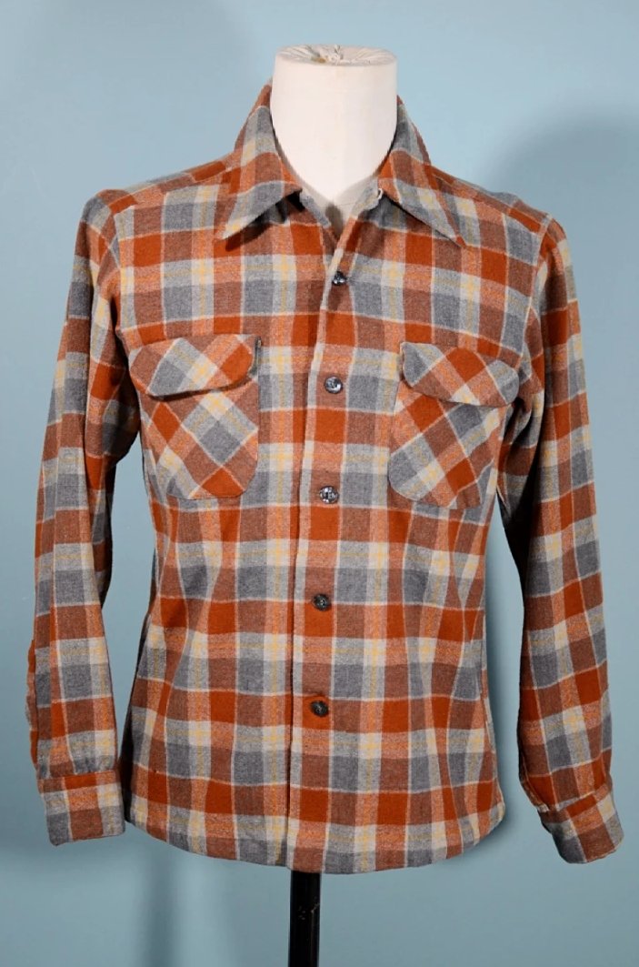 公式サイトセール 70s pendleton vintage board shirt 千鳥柄 - トップス