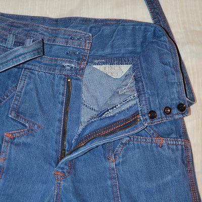 SOLD RARE Vintage 70s N'est Ce Pas? Star Jeans, High Waist + Belt, Bel ...