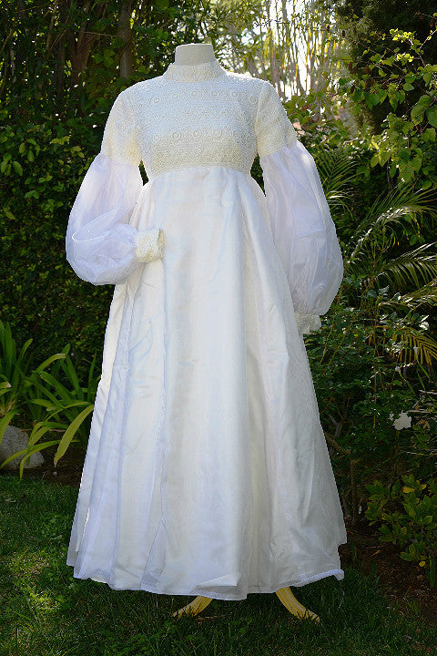 Empire Waist 1970s Wedding Dress Empire Waist Wedding Dresses 70&